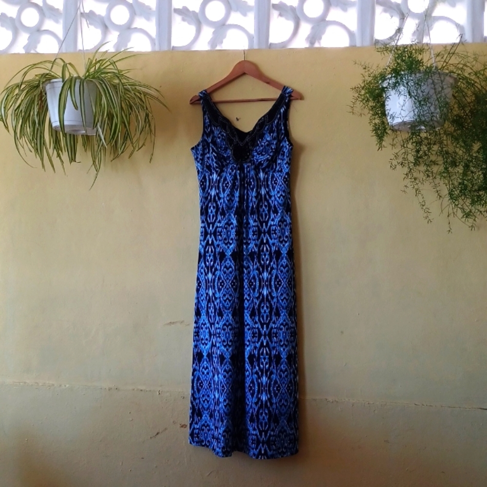Blue + Black Maxi